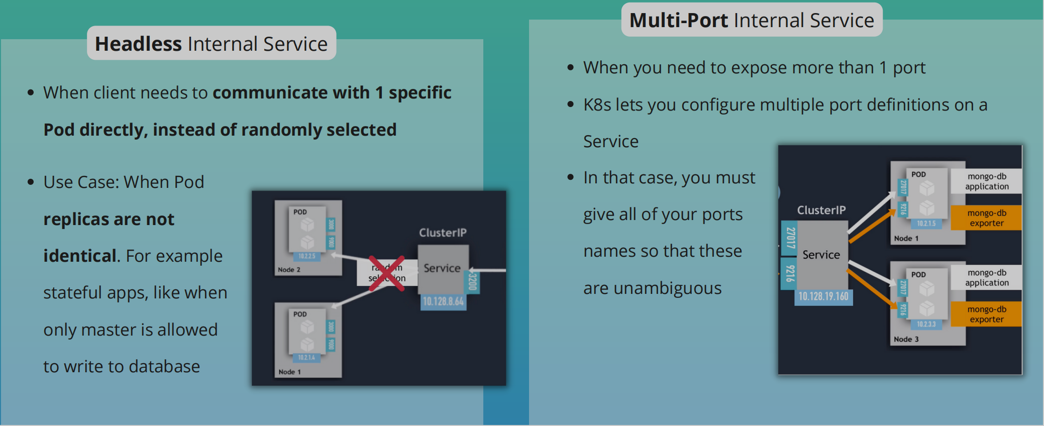 Multiport internal service