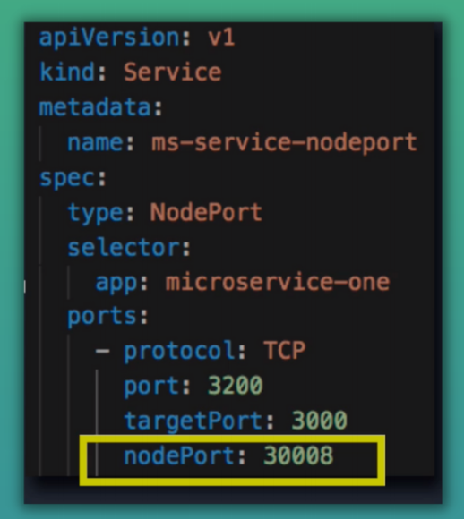 NodePort service